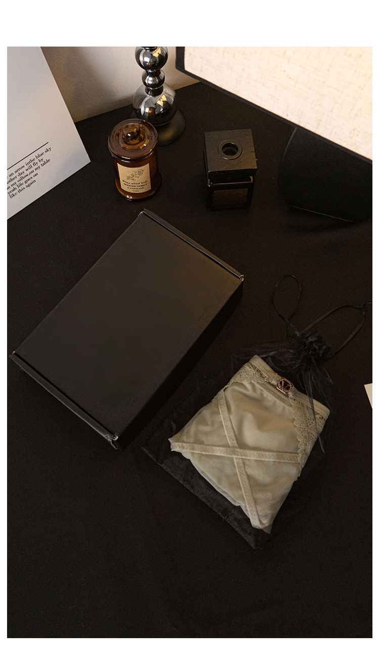 新款纯欲网纱内裤少女中腰舒适性感蕾丝透气棉裆无痕女士三角裤详情5