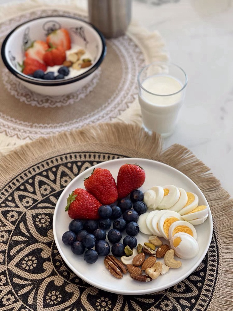 Ins-style simple tableware MATS, home round woven MATS, restaurant retro jute decorative MATS, shooting prop coasters pic 6