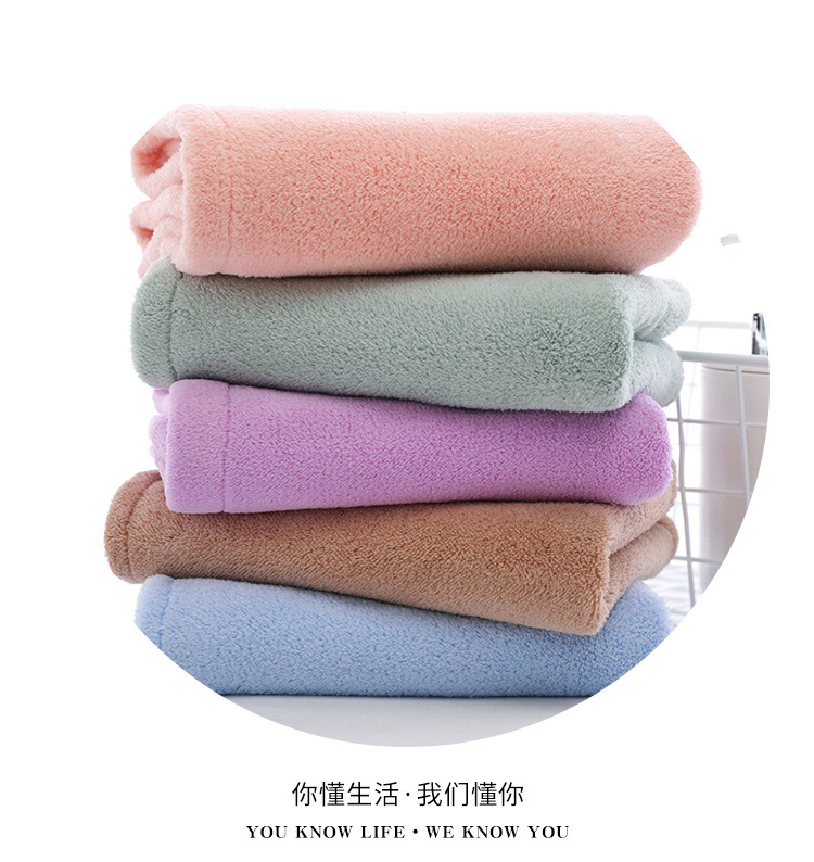 【 Chi Jia 】 Coral Fleece shower cap, soft Absorbent dry hair cap, lightweight student shower cap for hair care pic 12