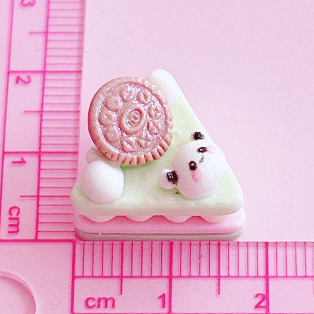 Panda Triangle Mousse Cake Food Play Decoration diy Hair accessory Pendant Handcrafted matching decorative embellishment materials pic 12