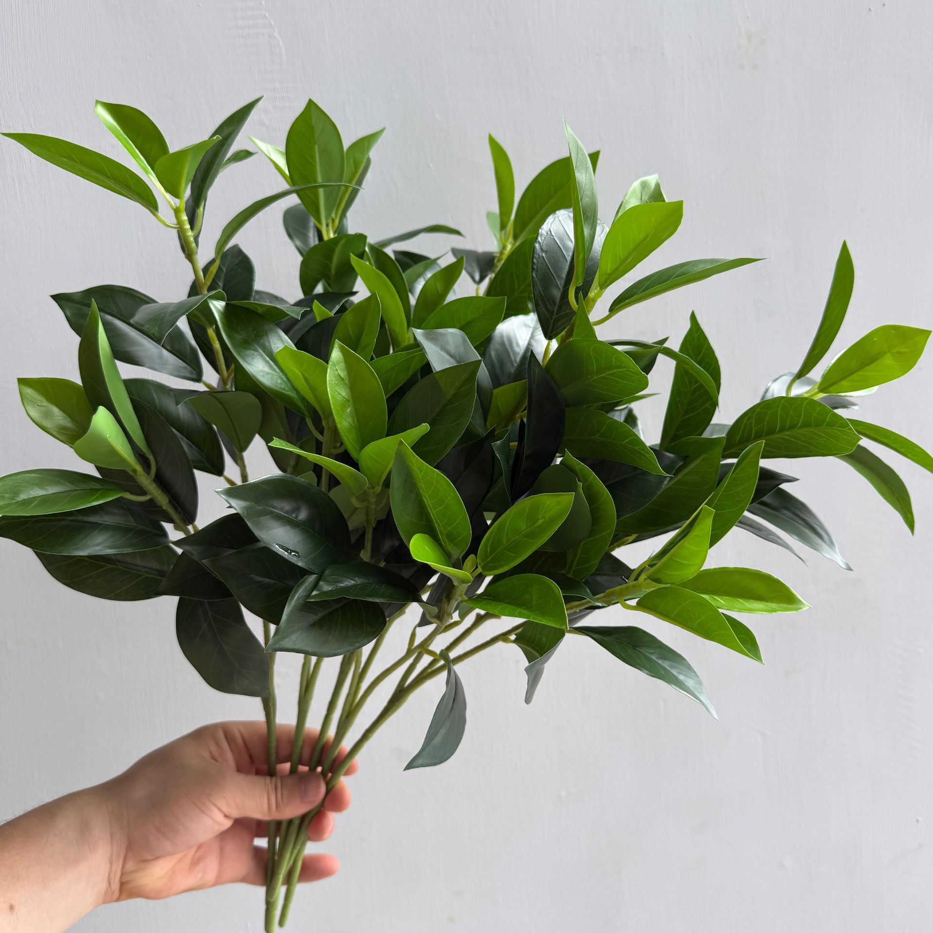 仿真柠檬叶 桔叶 桂花月桂叶 茶树叶 手感叶子植物造景树装饰家居详情6