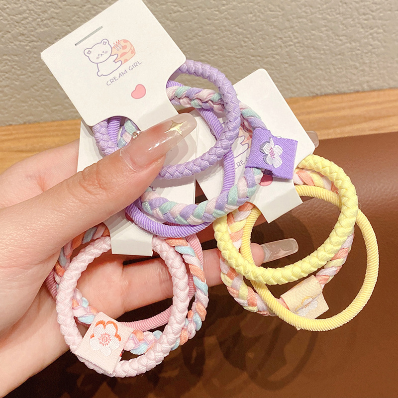 套装高弹力皮筋女扎头发圈简约耐用不伤发头绳高马尾发绳头饰批发详情6