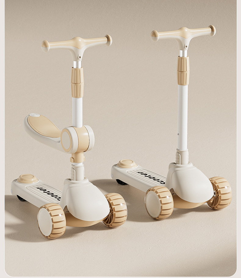 儿童滑板车2-3-6岁8三合一男女宝宝溜溜可坐可骑滑滑车小孩踏板车详情10