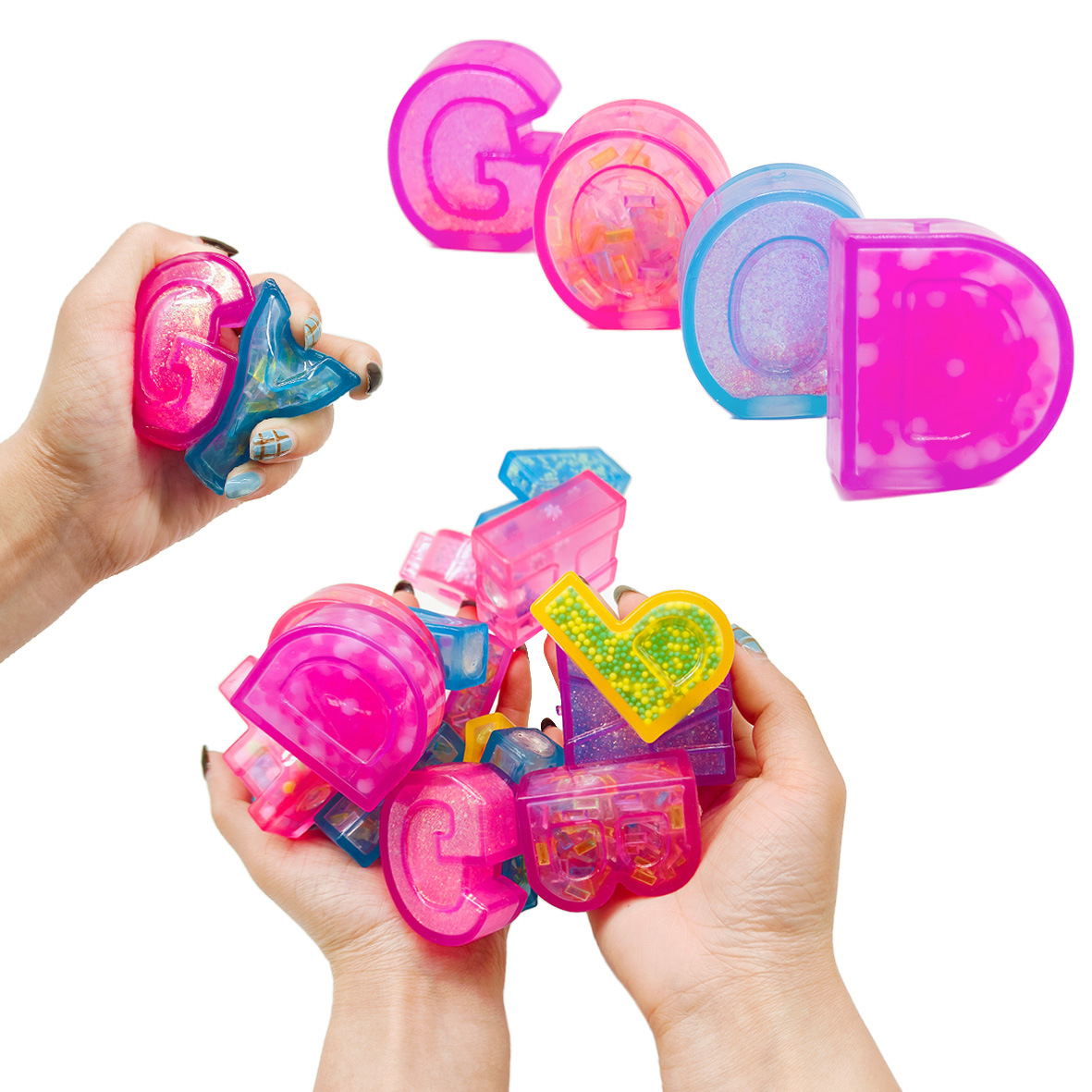 Naughty Planet Party English Gift Set, Soft Rubber Letter Puzzle Toys, Emotional Healing toys pic 5