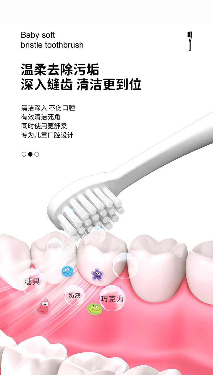 儿童牙刷软毛家用3-6-9-12岁卡通杰米熊小头孩子细毛牙刷厂家批发详情17