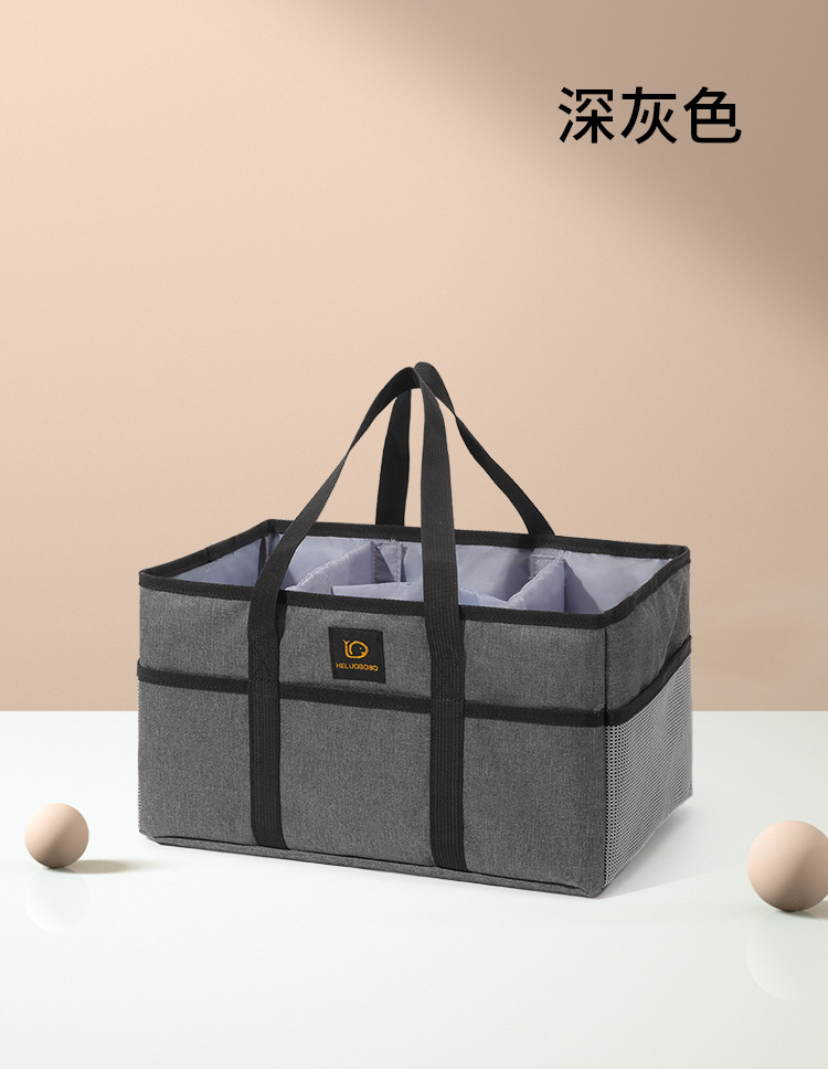 New large-capacity mommy bag, portable and storable baby bag, multi-functional layered baby bag wholesale pic 14