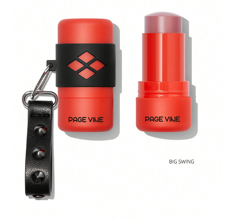 跨境彩妆PAGEVINE唇颊两用腮红口红棒显色持妆变色胭脂外贸批发详情12