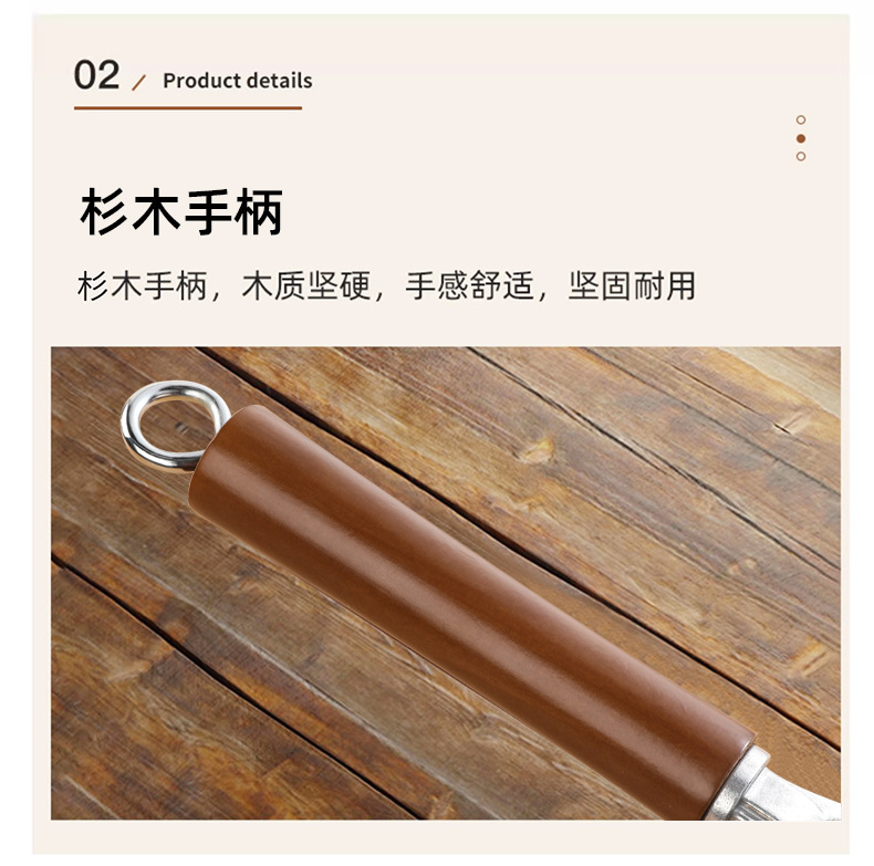 Zhangqiu traditional iron pot, old-fashioned household flat pan, uncoated non-stick pan, cooking pot, induction cooker, gas stove, universal pic 26