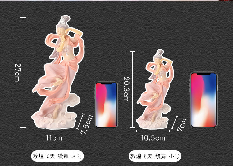 Cross-border new bestsellers, Dunhuang Feitian home decoration, wedding gifts, and traditional Chinese trend resin tabletop ornaments, one-piece consignment pic 5