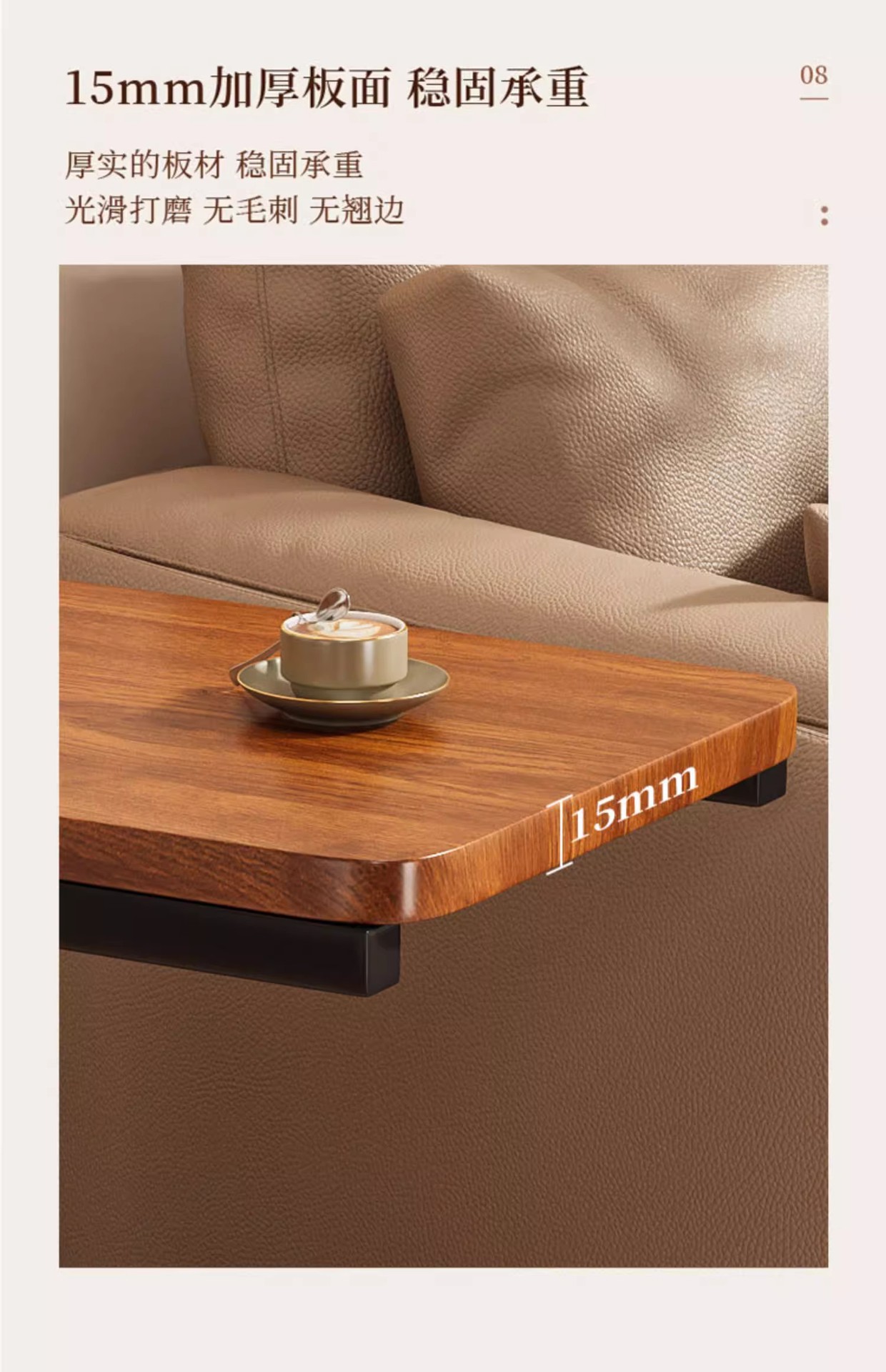 The new side table, movable trolley, sofa side cabinet, simple and modern living room coffee table, storage rack and mini bedside table pic 17