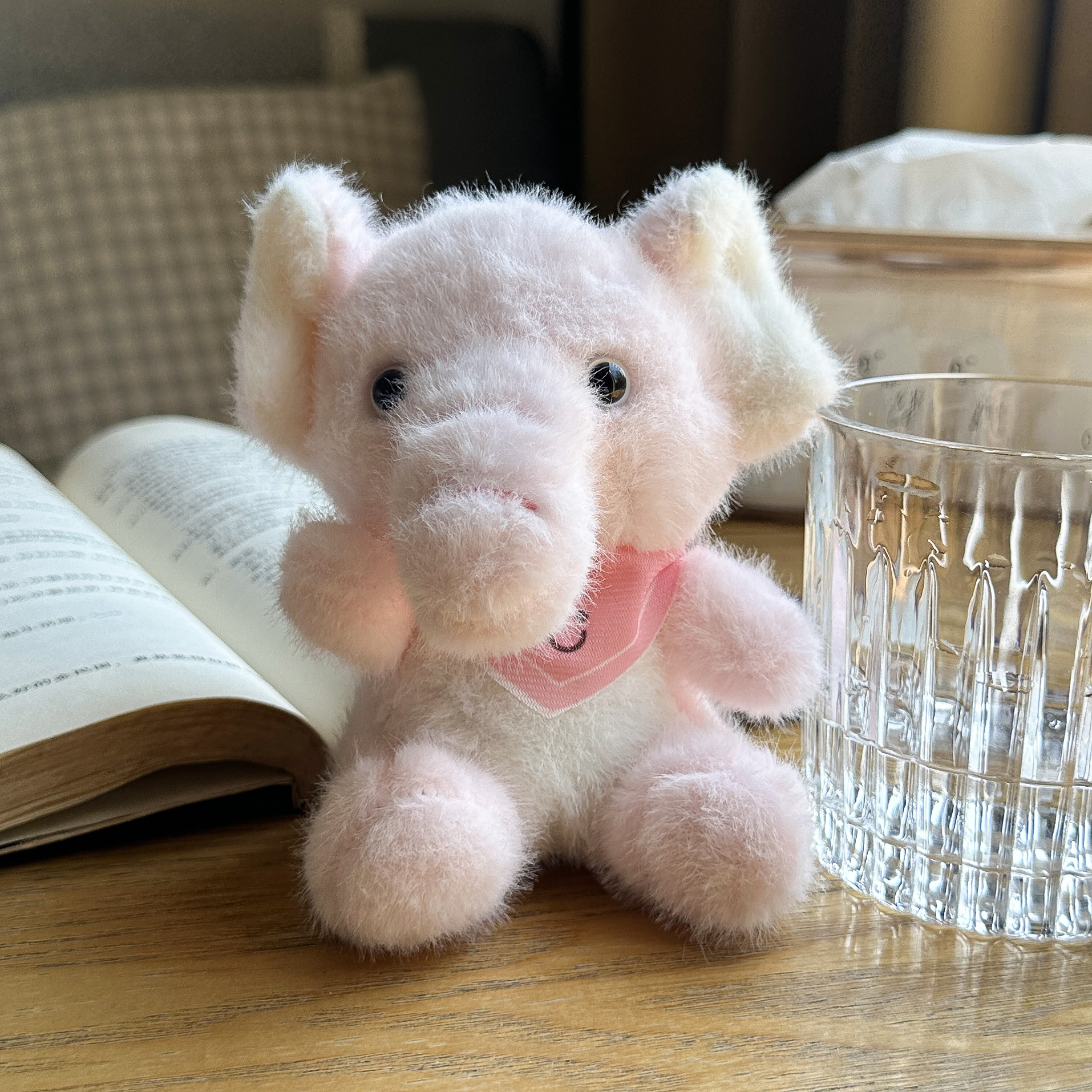 网红可爱萌围巾大象挂件毛绒玩具公仔书包包包挂饰钥匙扣娃娃玩偶详情4