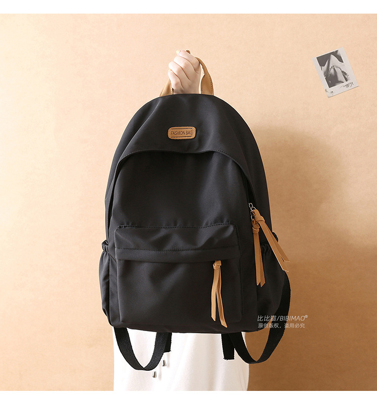 Korean version Harajuku ins versatile schoolbag for girls, junior high school and senior high school students, simple forest-style fashionable backpack pic 6