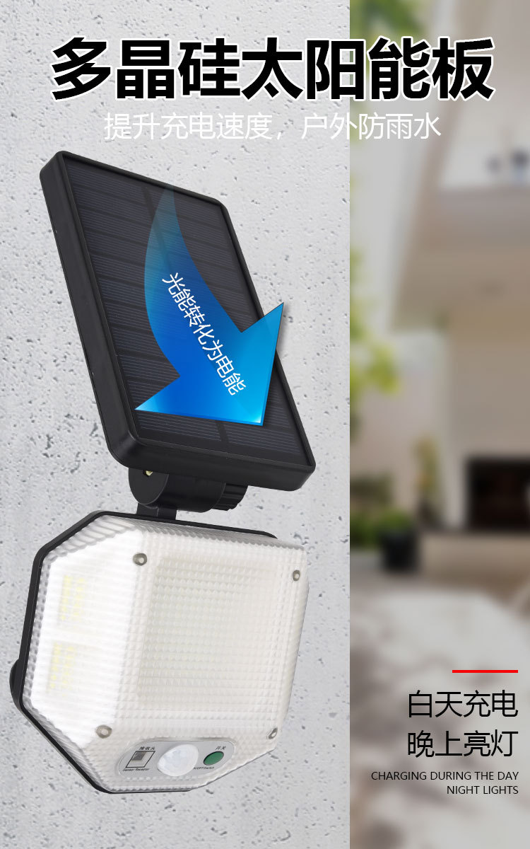 Solar garden lamps, solar panel street lamps, ground-penetrating lamps, rainproof lighting, energy-saving outdoor garden lamps pic 6
