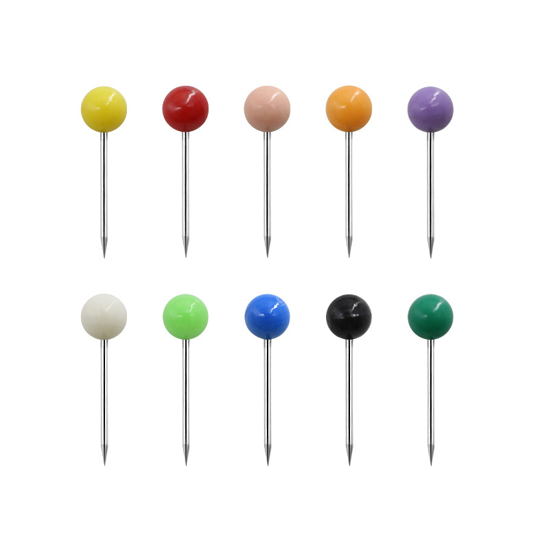 厂家批发彩色小号4*15MM地球针软木板按钉地图标记图钉大头针散装详情6