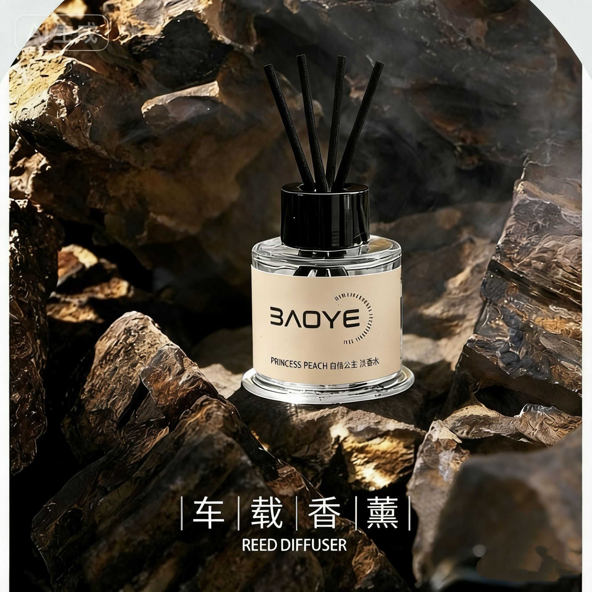 BAOYE高级感车载香薰无火熏香汽车内香水高档香氛除臭去味空气清详情2