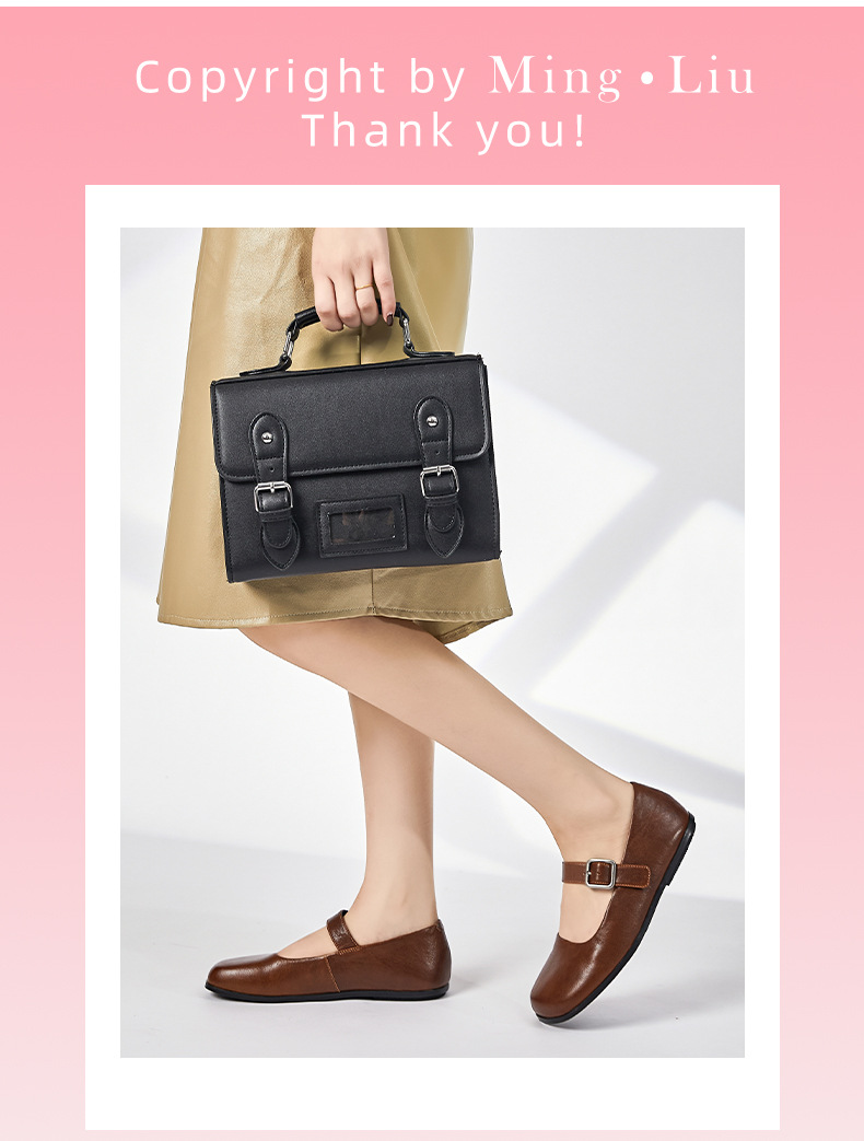 头层羊皮玛丽珍鞋女2025夏季新款方头浅口单鞋女法式绝美休闲女鞋详情25