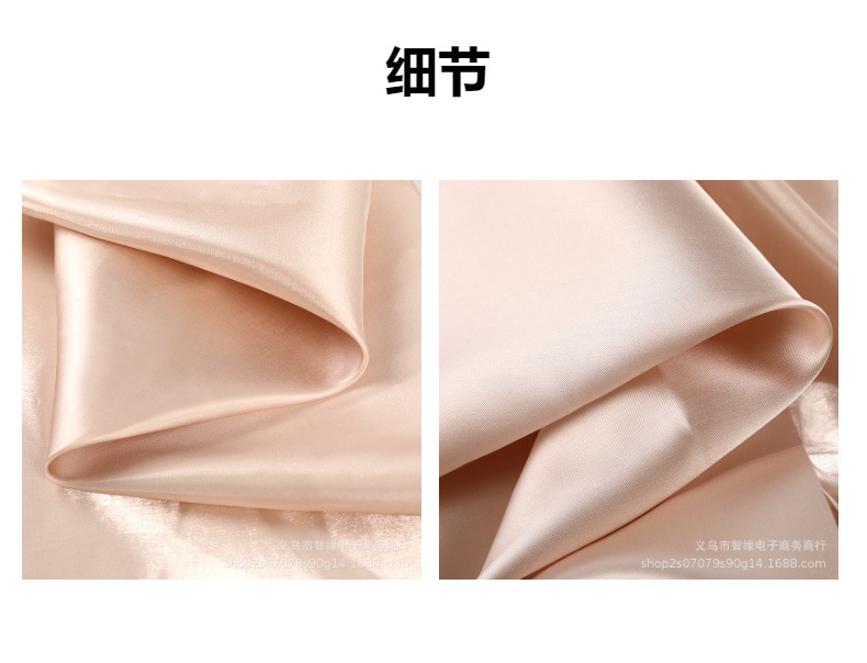 巴黎丝缎水光缎高亮液态面料婚纱礼服饰品箱包袖套涤纶丝绸面料反光材质详情3