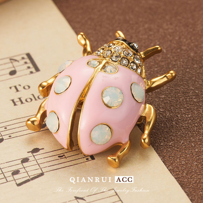 新款中古风饰品镶嵌小高级设计复古胸针甲壳虫欧美徽章法式时尚详情20