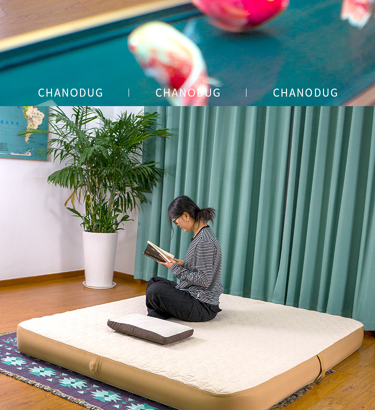 Xanuoduoji outdoor elastic silk inflatable mattress, camping portable sleeping pad, single and double three-person strong support woven silk inflatable bed pic 9