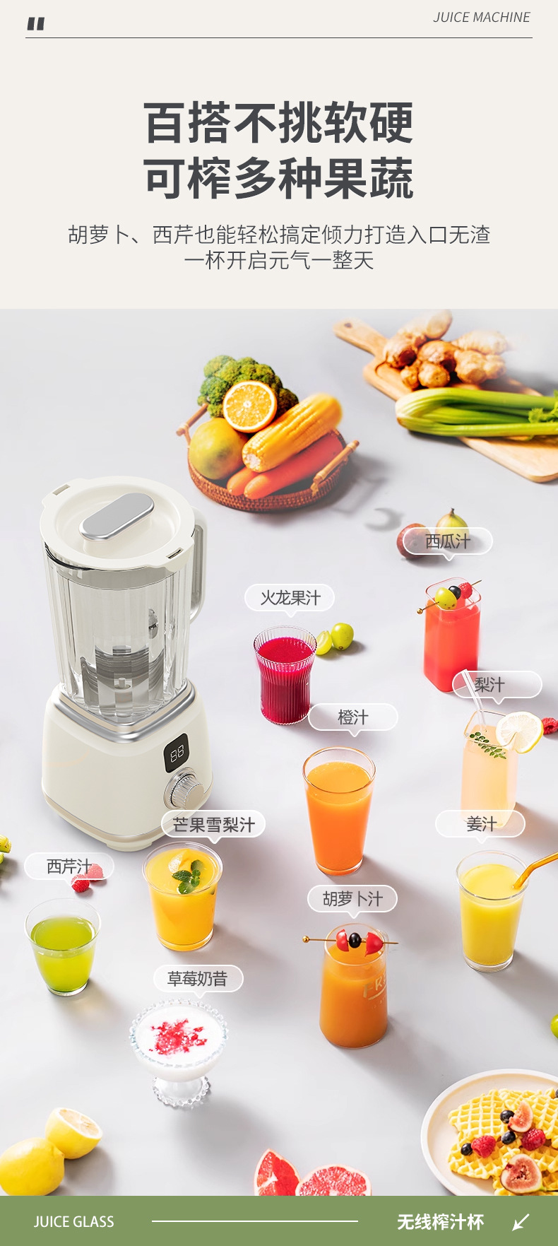 跨境全自动榨汁机家用原汁机果蔬果汁机随行杯多功能榨汁杯搅拌杯详情5