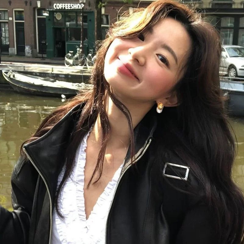 fever同款拼色耳钉复古小众质感拉丝秋季新款水滴金属简约耳环女详情1