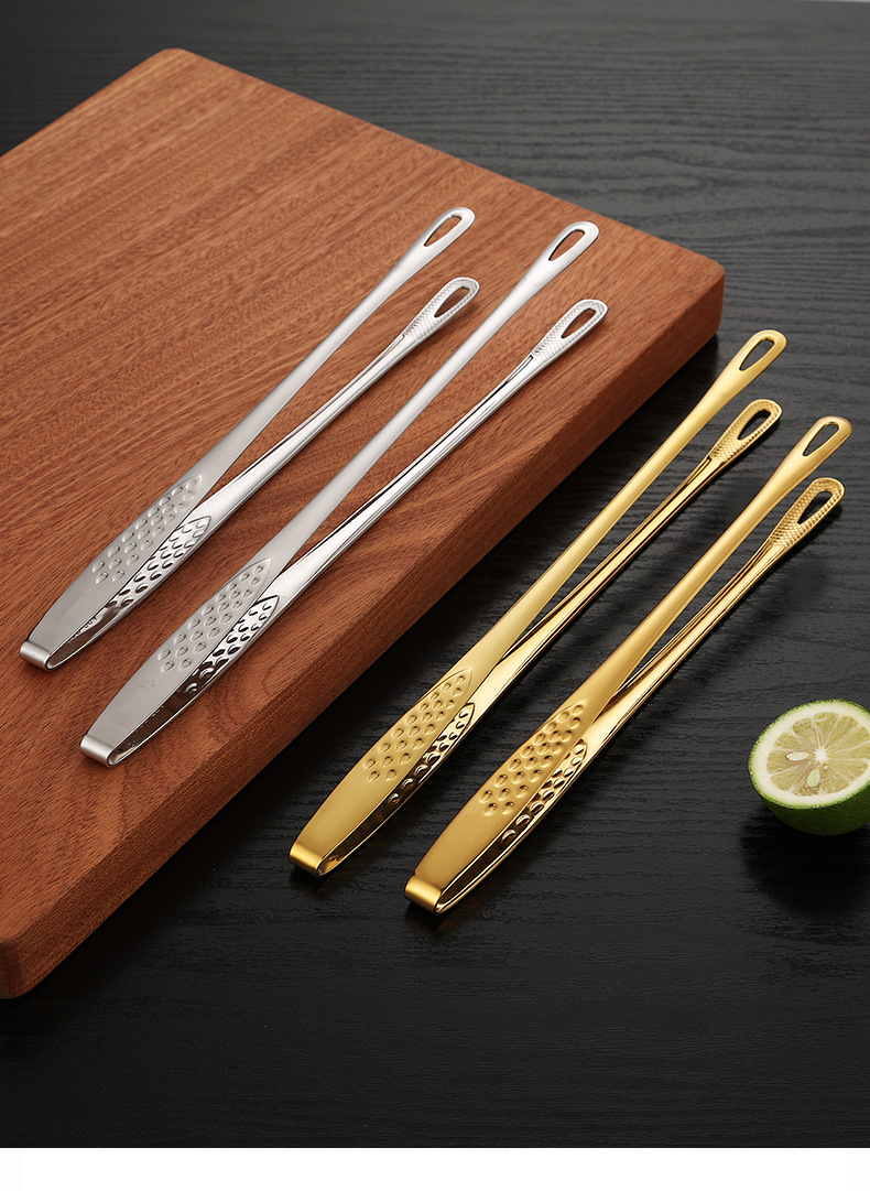 304不锈钢烤肉夹韩式烧烤夹牛排夹烤肉剪刀酒店自助餐食品夹详情14