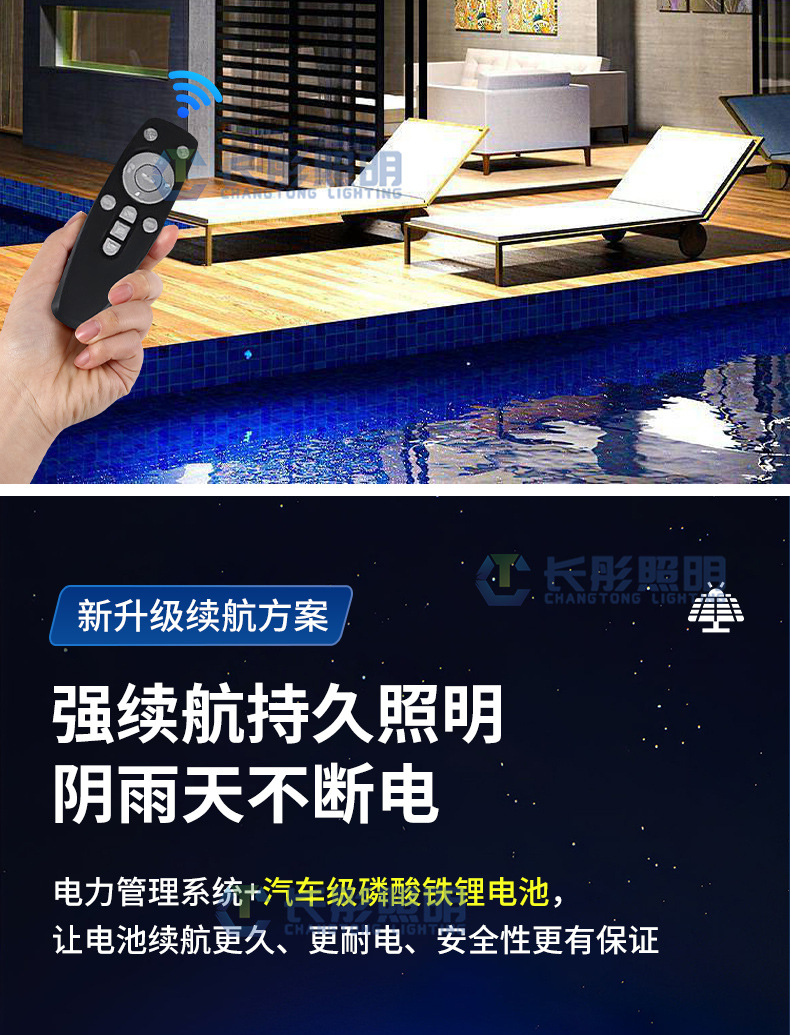 New solar outdoor lighting fixtures, household outdoor waterproof garden lamps, ultra-bright intelligent sensing high-power street lamps pic 10