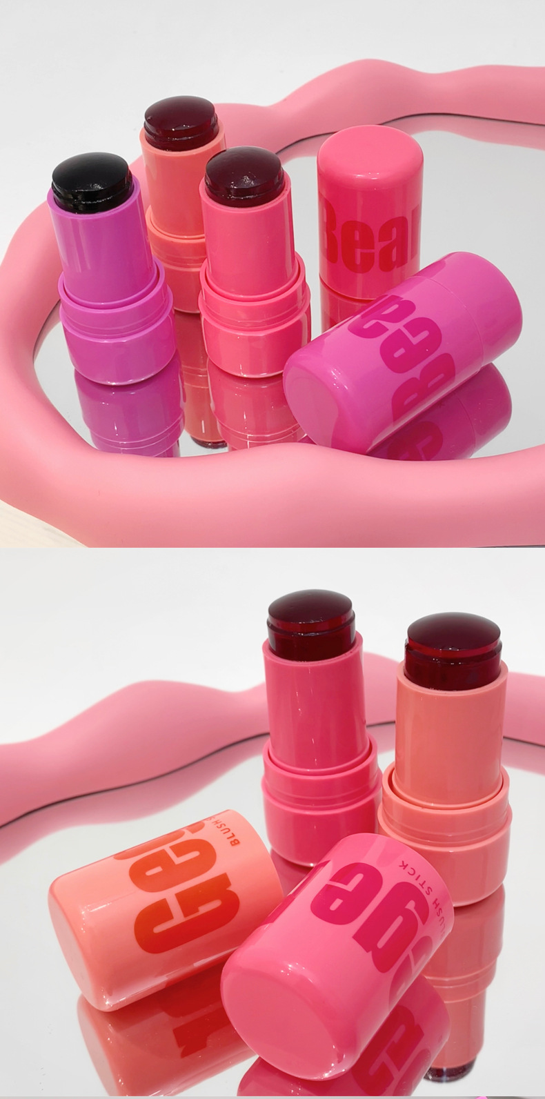 Gege bear Lip and Cheek Dual-Purpose Blush Stick Low-saturation energetic girl brightening and contouring Blush pic 25