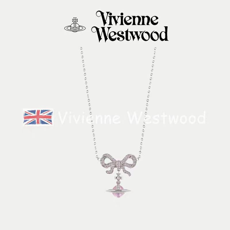 vivienne西太后土星项链orb 立体毛衣链蝴蝶结锁骨链精致时尚详情2