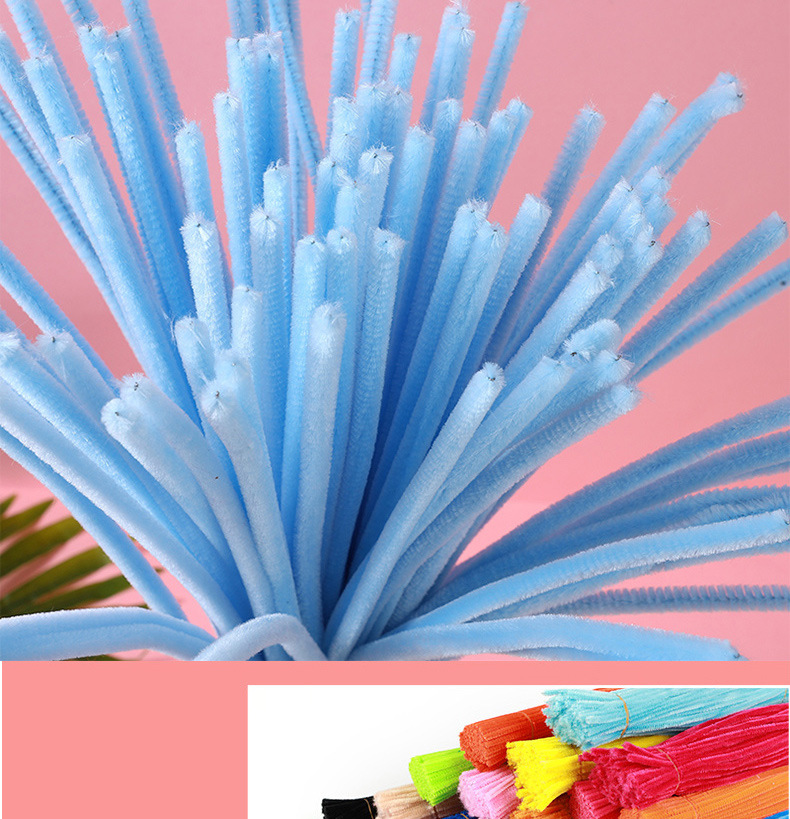 加密扭扭棒diy材料包手工花束发箍彩色马卡龙毛根扭扭棒超密批发详情9