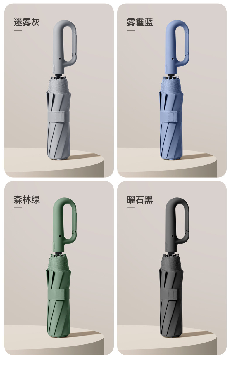 环扣自动雨伞大号防晒防紫外线晴雨两用遮阳加大加固雨伞女高级感详情18