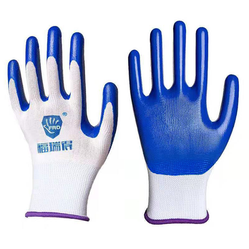 Wholesale of labor protection wear-resistant gloves, work belt rubber, impregnated rubber, latex anti-slip labor construction site rubber gloves pic 11