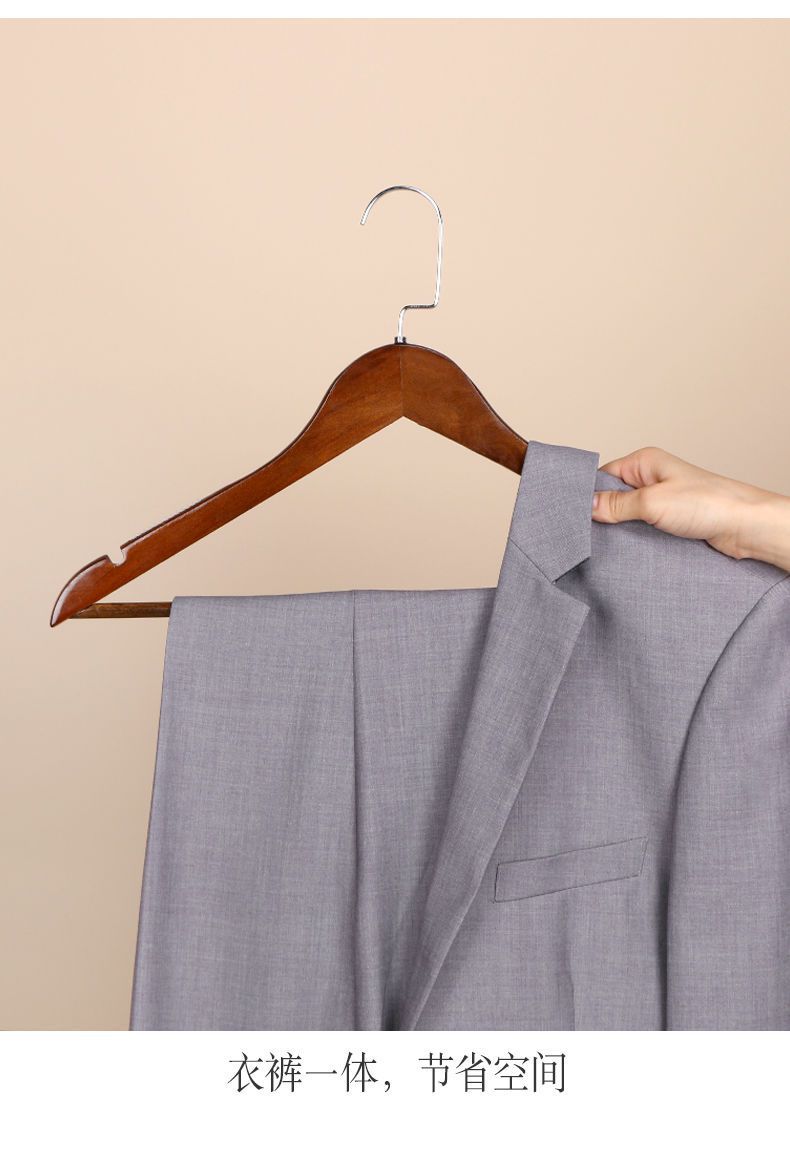 实木衣架服装店酒店批发家用衣服撑子卧室晾衣服架挂衣架木质成人详情12