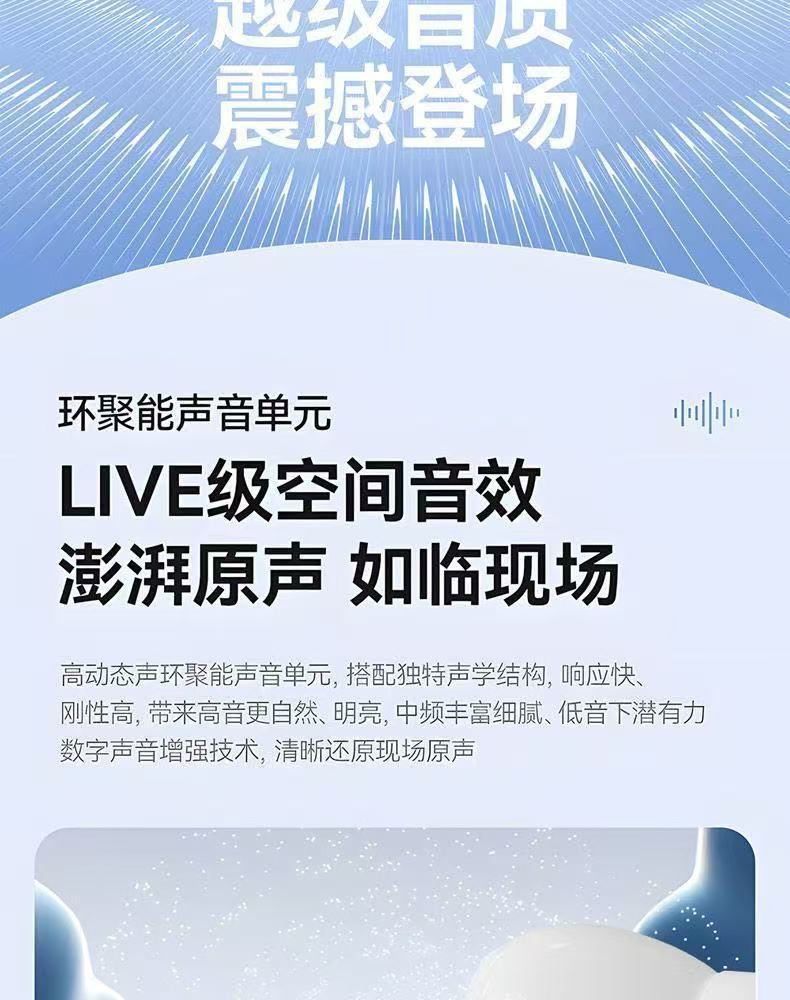 W919蓝牙耳机新款无线降噪高音质超长续航适用小米苹果详情7
