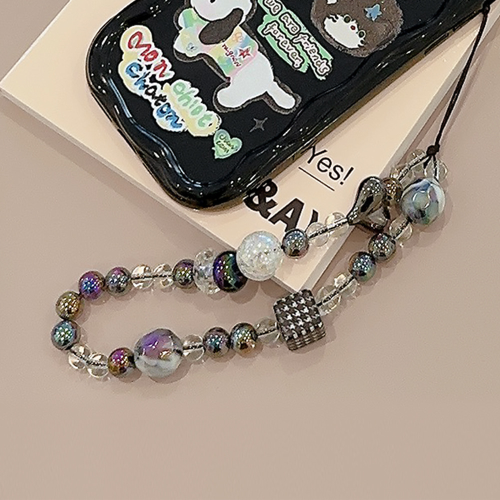 链条手机壳挂绳适用苹果/华为便携手腕带绳个性ins风甜酷挂件详情5