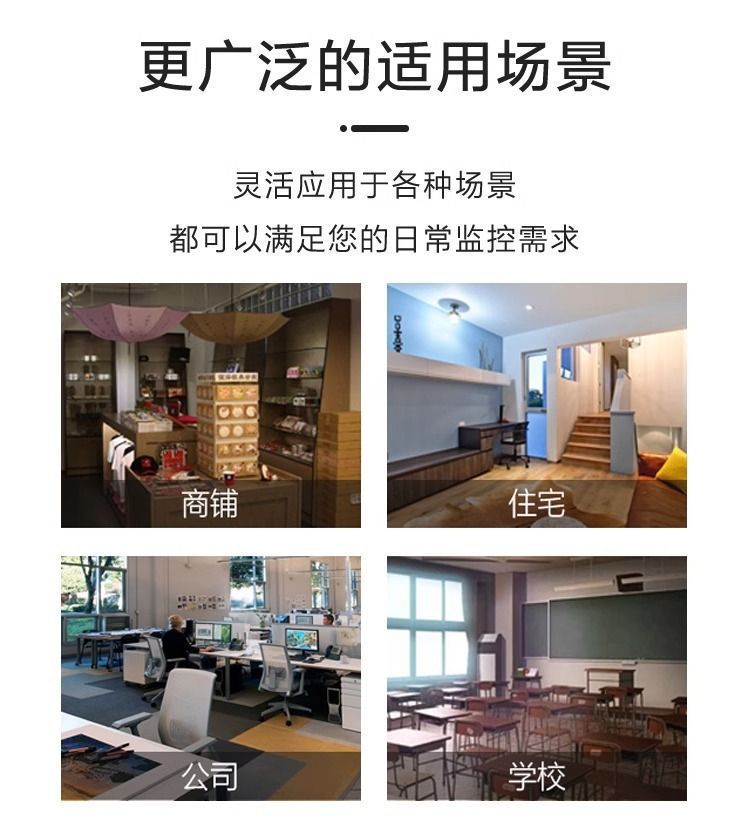 全景摄像头鱼眼监控360度无死角无线WiFi家用室内手机超广角高清详情5