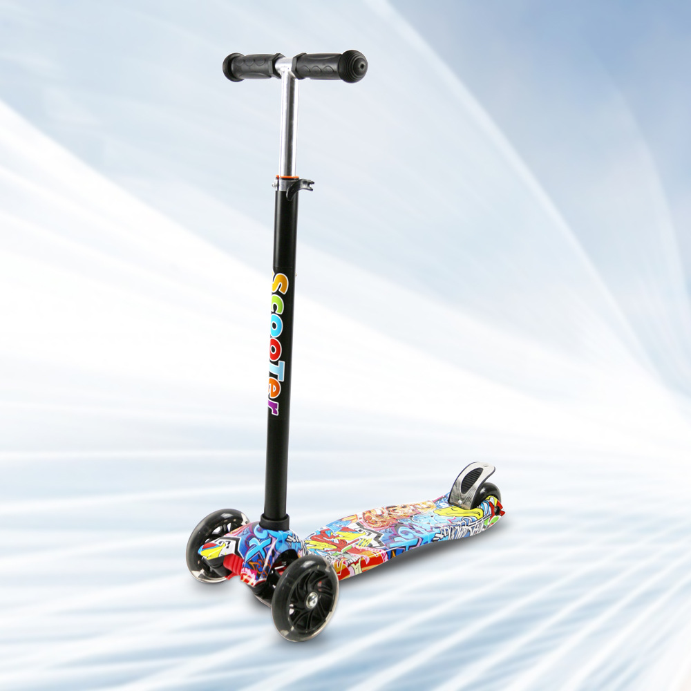 热销PU闪光轮脚踏滑板车3-12岁儿童滑板车溜溜车详情6