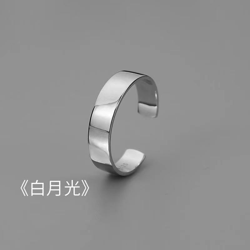 嘻哈食指男士戒指单身戒复古百搭开口指环ins风潮戒指男可调节详情10