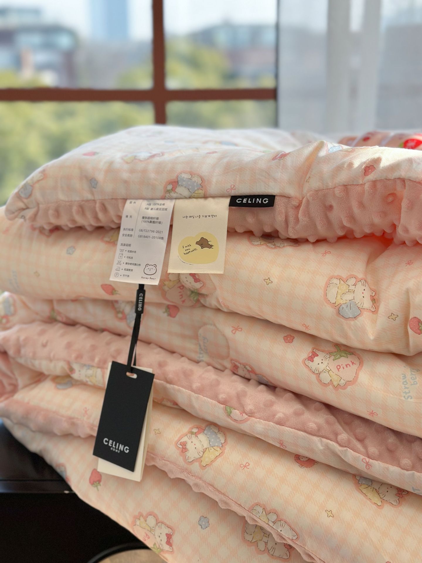 13372 All-cotton cartoon small floral print spring and autumn quilt soothing, bean quilt warm and fleece winter quilt core pic 95