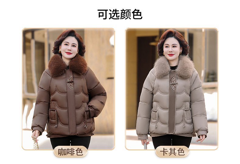 档口批发2025新款中年妈妈装棉服棉衣中老年加厚冬棉袄奶奶装外套详情7