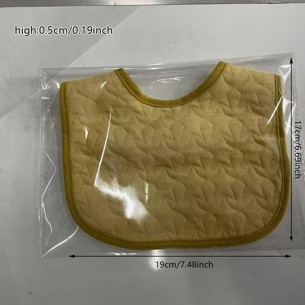 秋冬新款婴儿夹棉U型口水巾儿童吃饭围兜加厚防水儿童围嘴现货详情7