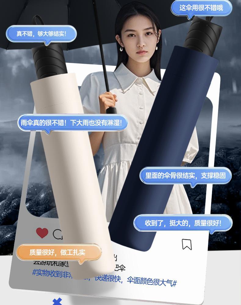雨伞男女生大号双人折叠抗风加固暴防晒太阳伞晴雨两用防紫外线伞详情11