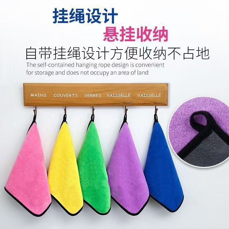 Special cleaning cloth for home use, water-absorbent and non-shedding hand towel, water-absorbent and non-shedding hand towel for household cleaning pic 3