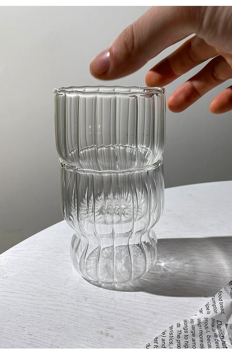 小众复古咖啡杯ins胖嘟嘟玻璃杯耐高温牛奶杯dirty拉花杯拿铁杯子详情9