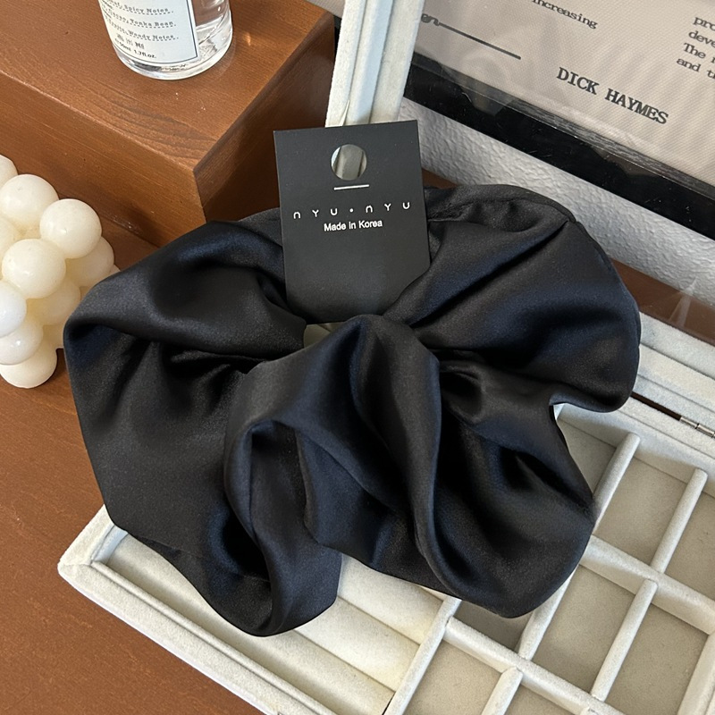 高品质复古超大18cm直径缎面大肠发圈气质时尚高级感肥肠发圈头绳详情7