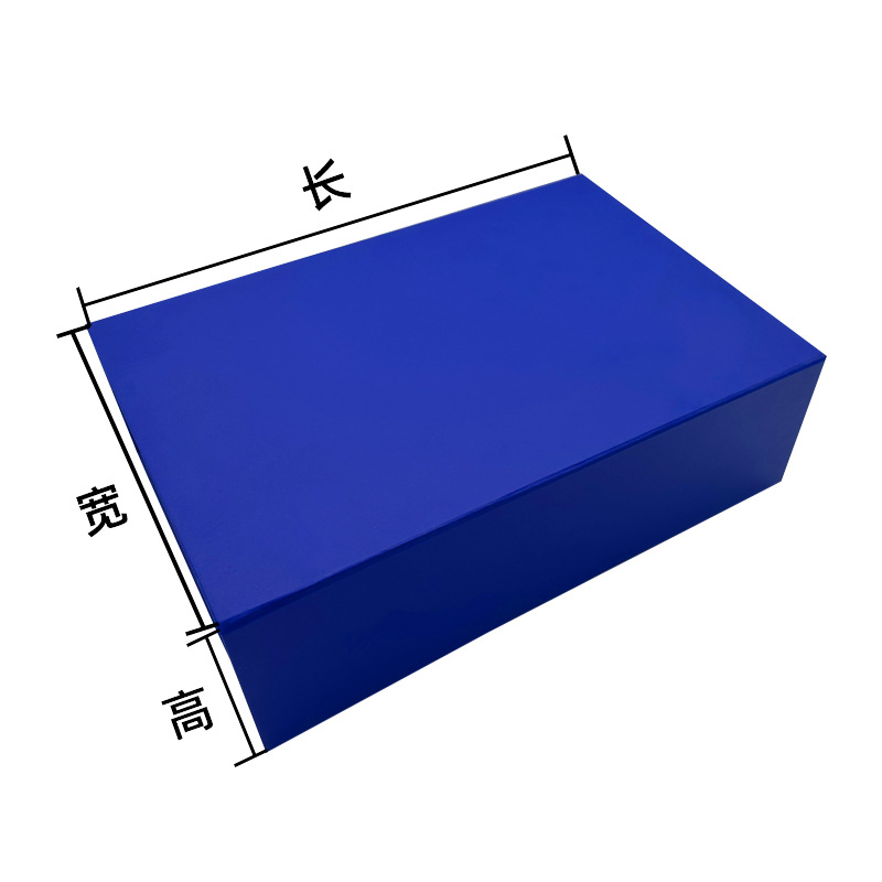 One-piece folding gift box with magnetic flip cover, large flat folding gift packaging box, custom-made folding box pic 3