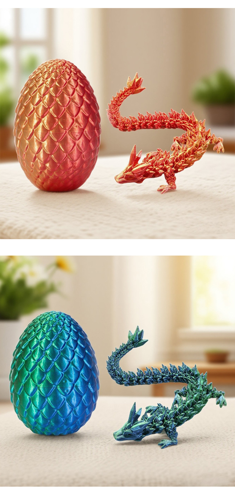 3D打印玩具龙蛋水晶宝石龙摆件diy恐龙蛋创意礼物玩具男孩摆件详情8