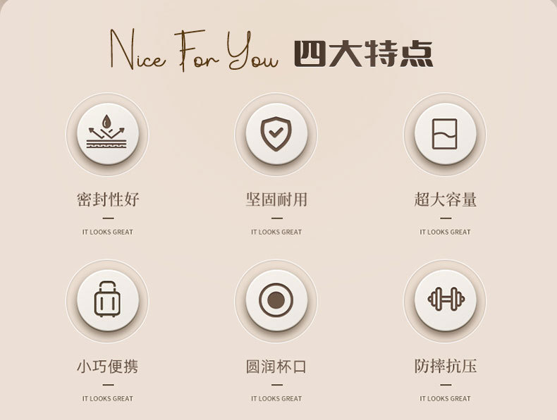 三合一旅行漱口杯轻奢风便携牙杯牙刷收纳盒出差旅游洗漱杯套装 pic 3