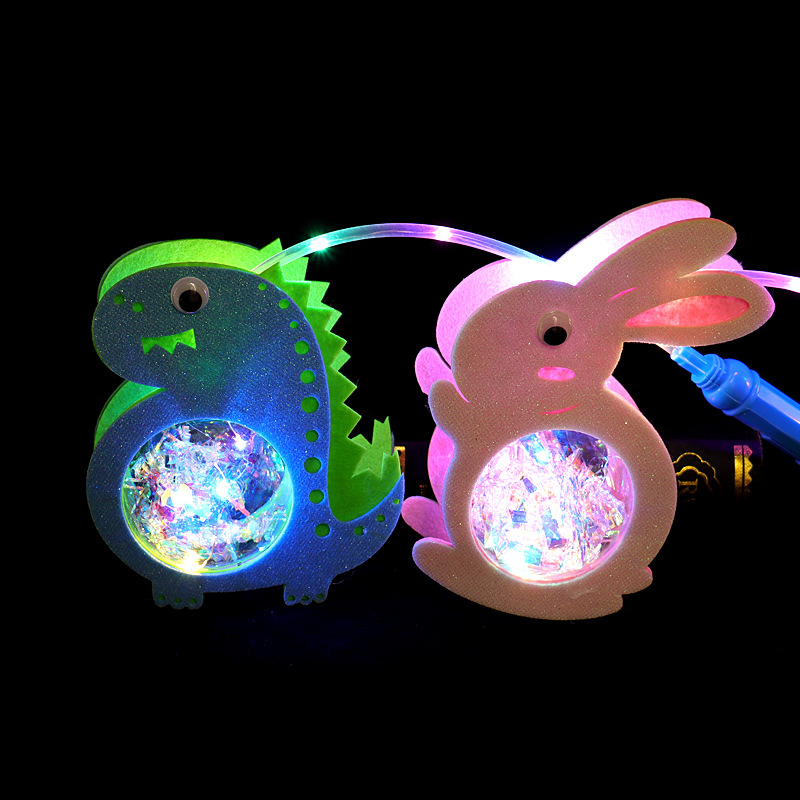 Portable starry sky ball lantern, led illuminated toy, cartoon rabbit, tiger, bouncy ball, night market street stall, Internet celebrity bestseller pic 17