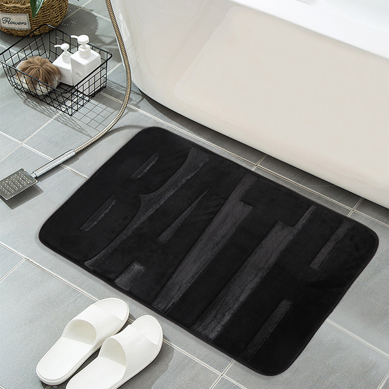 Factory direct sales and wholesale of flannel BATH home bathroom and living room anti-slip, water-absorbing and water-draining fabric. Skin-friendly and comfortable pic 9